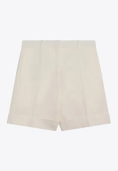 JIL SANDER SILK-BLEND BERMUDA SHORTS