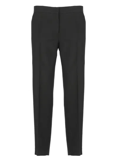 Jil Sander Silk Blend Tailor Trousers In Black