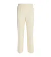 JIL SANDER SILK-BLEND TAILORED TROUSERS