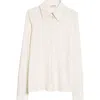 Jil Sander Silk Button-up Shirt In Coconut 104