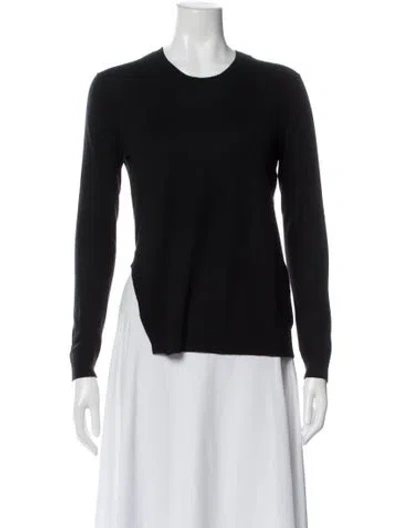 Pre-owned Jil Sander Silk Crew Neck Sweater In Gray