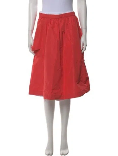 Pre-owned Jil Sander Silk Knee-length Skirt In Pink