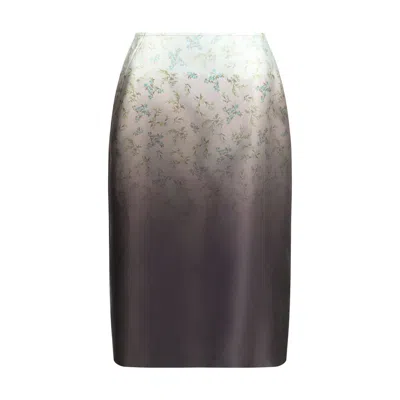 JIL SANDER SILK LONG WOMEN'S SKIRT