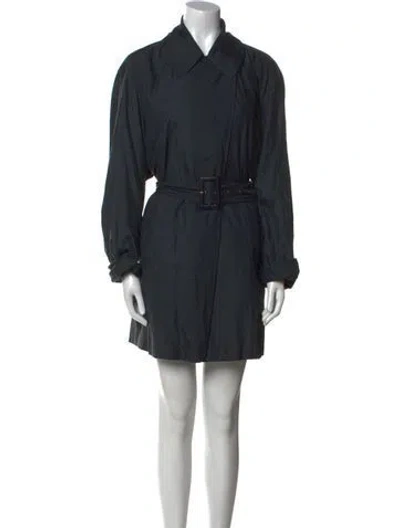 Pre-owned Jil Sander Silk Mini Dress In Blue