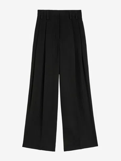 JIL SANDER JIL SANDER SILK PLEATED PANTS