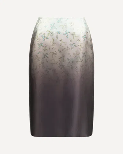 Jil Sander Silk Printed Skirt In Multi
