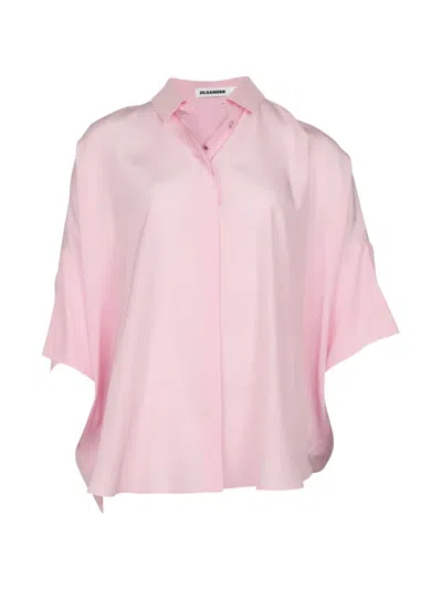 Pre-owned Jil Sander Silk Shirt In Pink