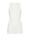 Jil Sander Top Aus Seide In White