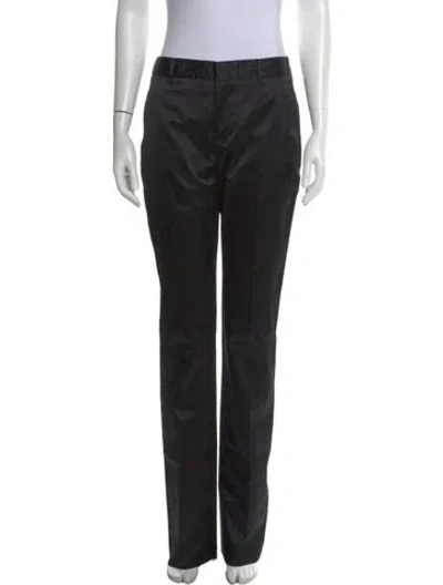 Pre-owned Jil Sander Silk Straight Leg Pants W/ Tags In Blue