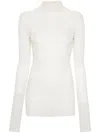 Jil Sander Silk Top In Neutrals