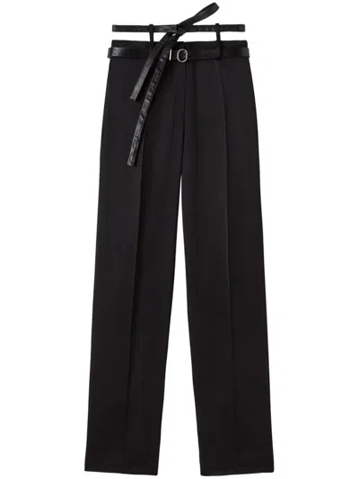 JIL SANDER JIL SANDER SILK TROUSERS