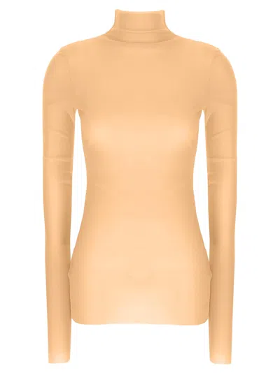 JIL SANDER SILK TURTLENECK TOP