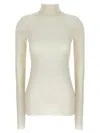 JIL SANDER SILK TURTLENECK TOP TOPS