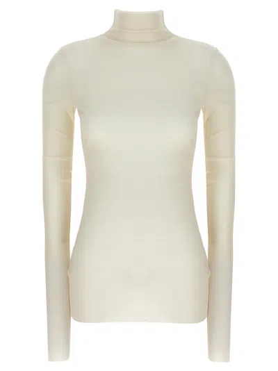 JIL SANDER JIL SANDER SILK TURTLENECK TOP