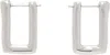 Jil Sander Silver Angular Earring In 042 Silver