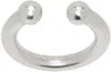 Jil Sander Silver Band Ring In 041 Silver