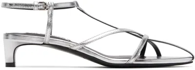 Jil Sander Silver Cage Low Heels