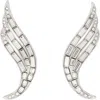 Jil Sander Stud Earrings In 042 Silver Crystal