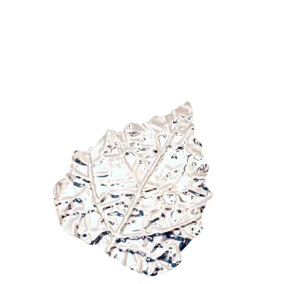 Jil Sander Silver Galvanic Pin 2 In Metallic