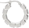 JIL SANDER SILVER HOOP SINGLE EARRING