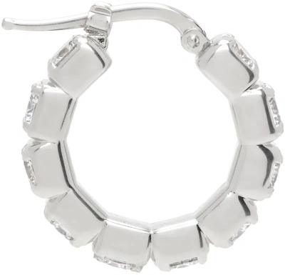 Jil Sander Silver Hoop Single Earring In 043 Silver