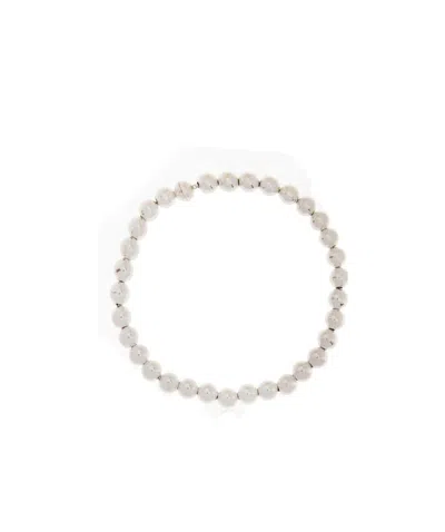 Jil Sander Silver-sphere Choker Necklace In White