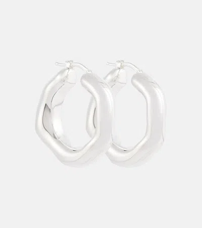 Jil Sander Silver-toned Hoop Earrings