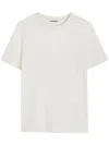 Jil Sander H Camiseta Parche Espalda Crudo In White