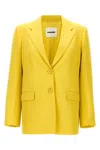 Jil Sander Tailored Blazer With Flap Pockets And Vent