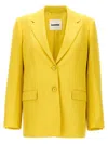 Jil Sander Tailored Blazer With Flap Pockets And Vent