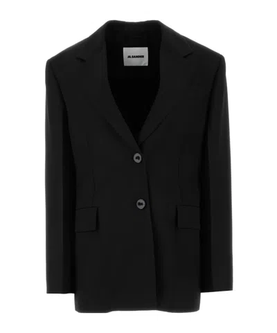 Jil Sander Single-breasted Blazer In Black