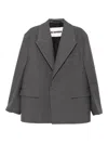 Jil Sander Single-breasted Blazer In Gray