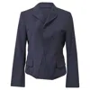 Jil Sander Single-breasted Blazer In Navy Blue Wool In Blue