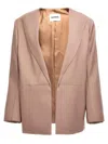Jil Sander Single-breasted Blazer Jacket Blazer And Suits Beige