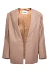 Jil Sander Single-breasted Blazer Jacket Blazer And Suits Beige