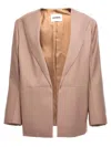 Jil Sander Single-breasted Blazer Jacket In Pink