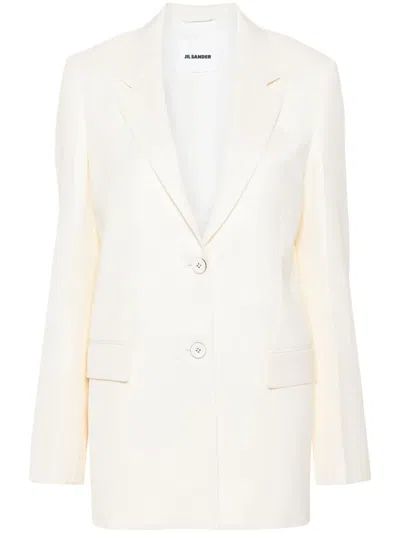 Jil Sander Double-breasted Tailored Blazer In Neutrals