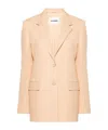 Jil Sander Single-breasted Blazer In Nude