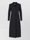 Jil Sander Long Tailored Single-breasted Coat In Black