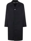 Jil Sander Single-breasted Coat In Black