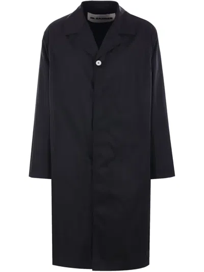 Jil Sander Single-breasted Coat In Black