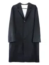 Jil Sander Single-breasted Coat In Blue
