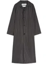 Jil Sander Single-breasted Trench Coat In Brown