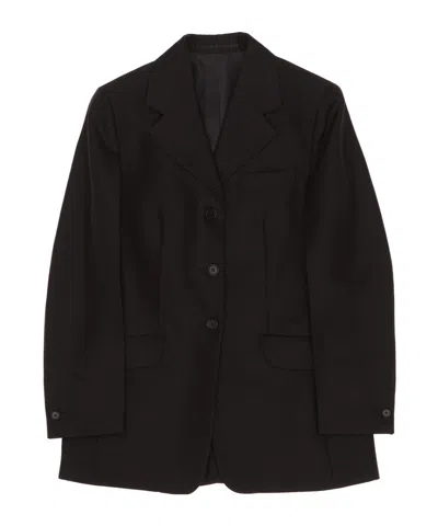 Jil Sander Long-sleeved Suit Jacket In Black