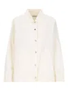 Jil Sander Cotton Blouson Jacket In White