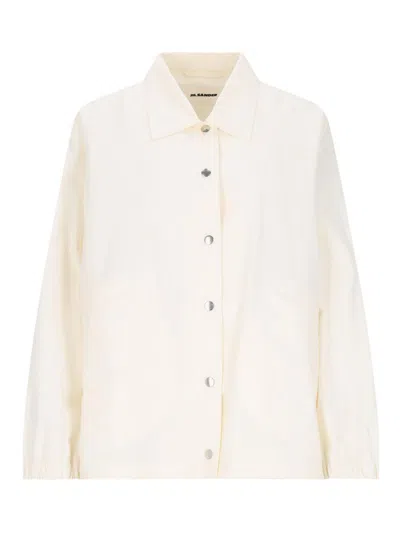 JIL SANDER SINGLE-BREASTED LOGO JACKET