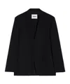 Jil Sander Single-breasted Long-sleeved Blazer In Black
