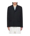 Jil Sander Men's Solid Suit Jacket In Black