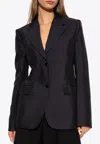 Jil Sander Single-breasted Tailored Blazer In Blue