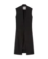 Jil Sander Single-breasted Tailored Vest In Black